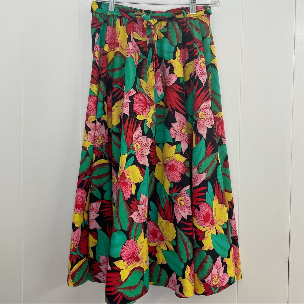 VNTG Tropical Hawaiian Print Skirt | Size 8